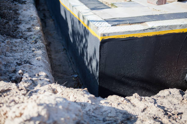 Professional Basement Waterproofing technician working in Nelsonville, WI